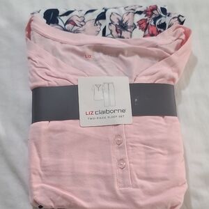Liz Claiborne Pink Two-Piece Sleep Set